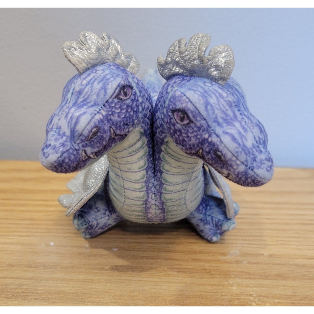 Vintage 1993 Applause Mystical Dragons Griswold Double Headed Dragon Plush Toy
